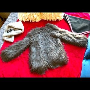 Mongolian faux fur coat